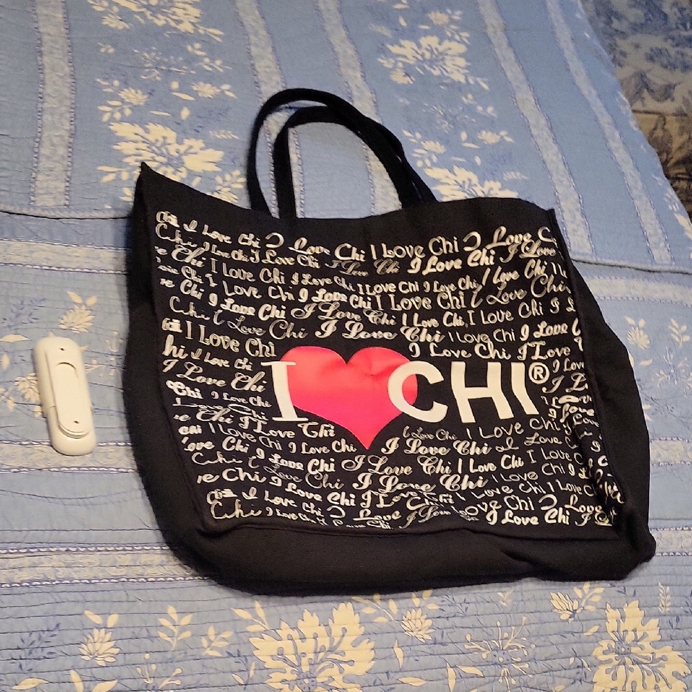 I Love Chi Black Tote Bag